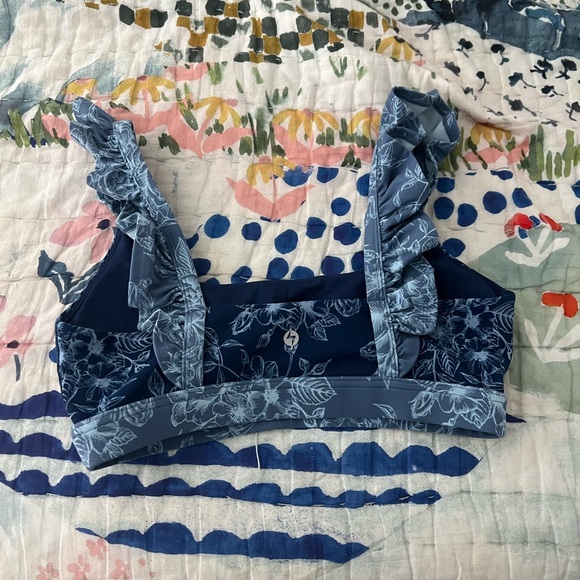 Popflex Romance Ruffle Bra - Navy Rose - Picture 2 of 5